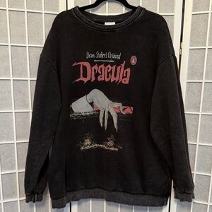 Black Dracula Comfort Colors  Sweatshirt XXL